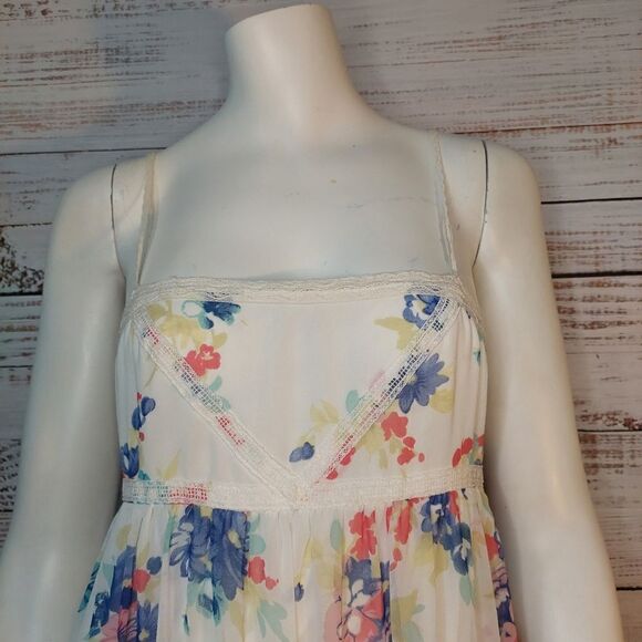 Woman's sz Small Sleeveless TRF Collection Floral Maxi Dress - Picture 7 of 11